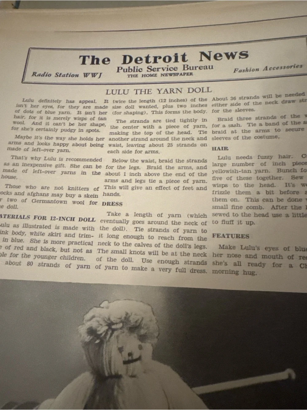 Vintage Detroit News Public Service Bureau Child Training Packet 16 Sheets WWJ‎